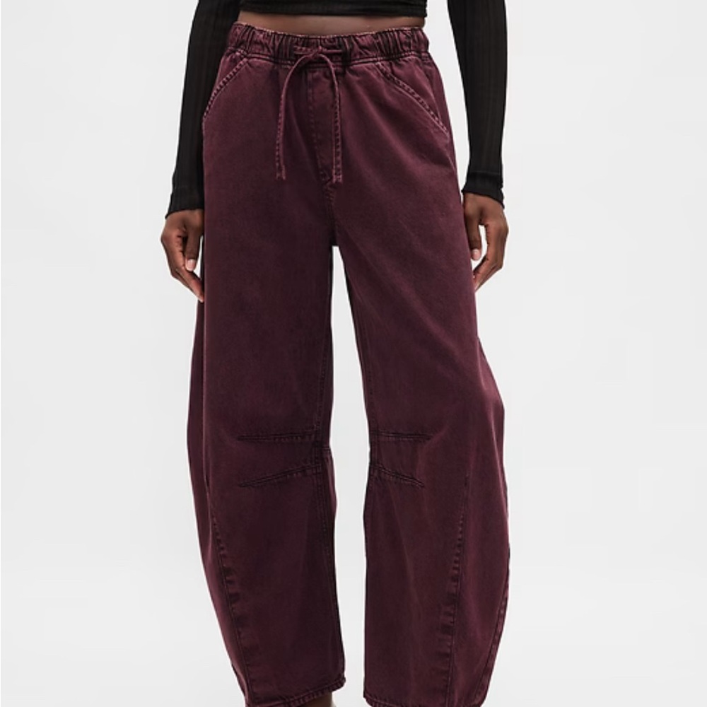 GAP Bordeaux Purple Barrel Denim NWOT